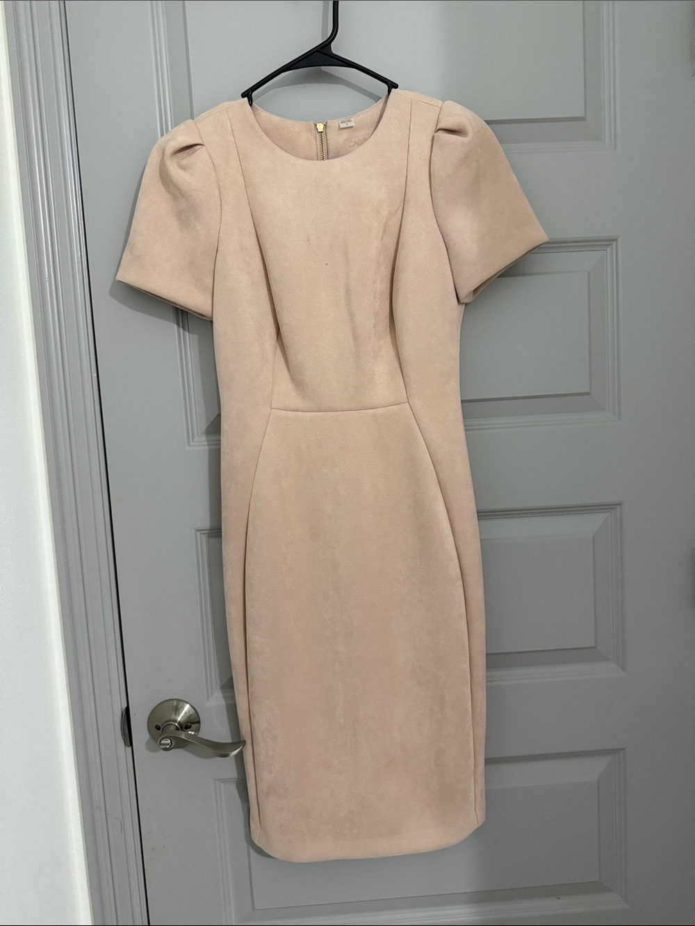Calvin Klein Blush Midi Sheath Dress